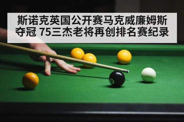 斯诺克英国公开赛马克威廉姆斯夺冠 75三杰老将再创排名赛纪录